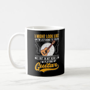 Funny Music Lover Guitarist Acoustic Guitar Coffee Mug