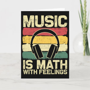 Funny Music Shirt For Men Women Math Teacher Music Card