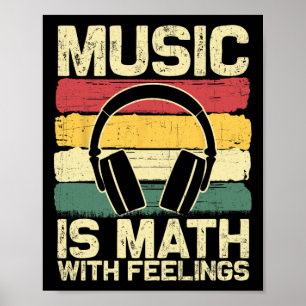 Funny Music Shirt For Men Women Math Teacher Music Poster