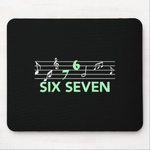 Funny Musical 67 Music Meme Slang Six Seven Music Mouse Pad