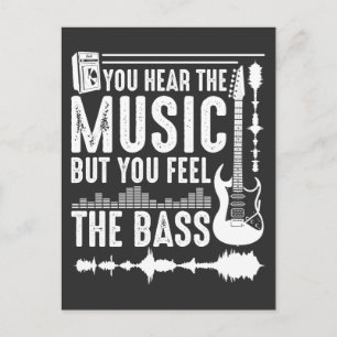 Funny Musician Bass Guitar Player Bass Guitarist Postcard