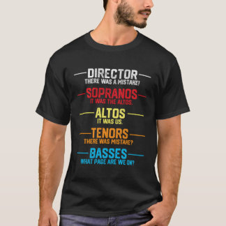 Funny Musician Gifts Choir Director Choir Member G T-Shirt