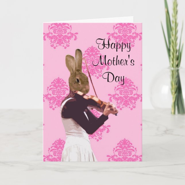 Funny musician  mothers day card (Front)