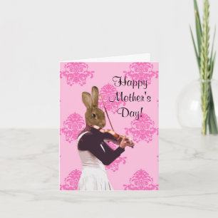 Funny musician  mothers day card