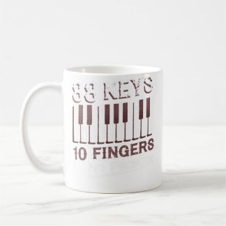 Funny Musician Pianist Music Lover Gifts Piano Coffee Mug