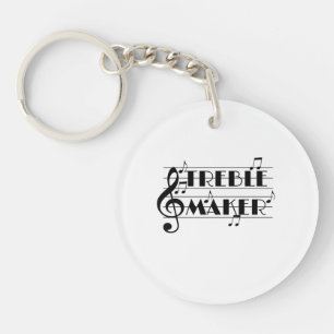 Funny Musician Treble Maker Music Clef Key Ring