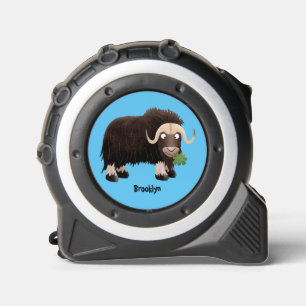 Funny musk ox cartoon illustration 1