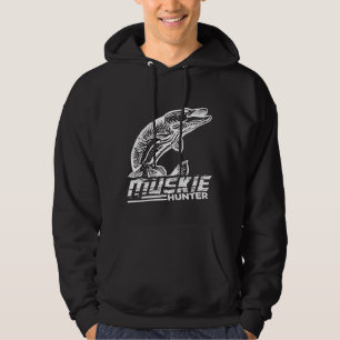 Funny Muskellunge Fish Muskie Hunter Musky Fishing Hoodie