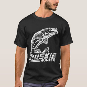 Funny Muskellunge Fish Muskie Hunter Musky Fishing T-Shirt