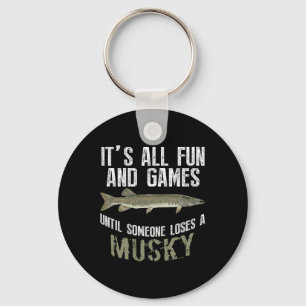 Funny Musky Fishing Muskellunge Freshwater Fish An Key Ring