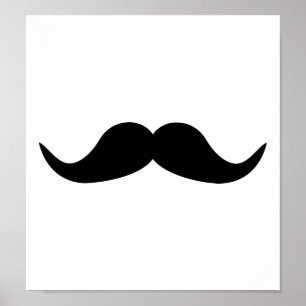 Funny Mustache beard Poster