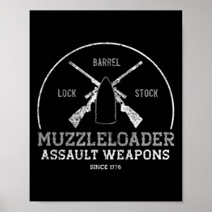 Funny Muzzleloader Accessories Long Range Rifle Sh Poster