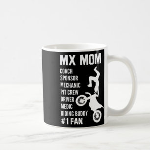Funny Mx Mum Dirt Bike Motocross Riding Buddy Moth Coffee Mug