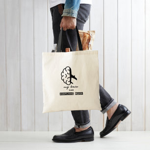 Funny My Brain is on Aeroplane Mode Coworker Trave Tote Bag