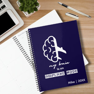 Funny My Brain is on Airplane Mode Coworker Travel Planner