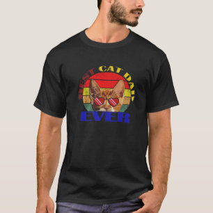 Funny My Cat Best Cat Dad Ever T-Shirt