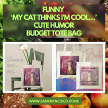 Funny 'My cat thinks I’m cool…' Cute Humour Budget