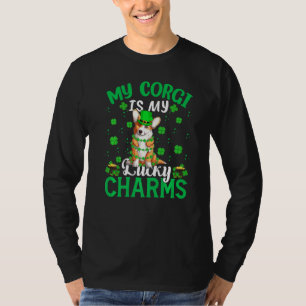 Funny My Corgi Is My Lucky Charms Corgi St Patrick T-Shirt