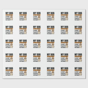 Funny My Dog Is Full of Bull Beagle Vintage Shirt  Wrapping Paper