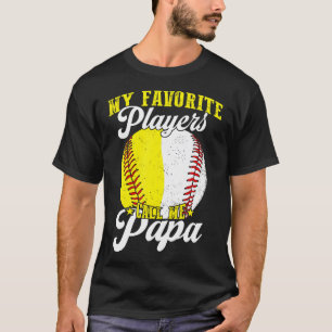 Funny My Favorite Baseball Softball Player Calls M T-Shirt