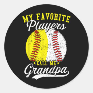 Funny My Favorite Sell Softll Player Calls Me Gran Classic Round Sticker