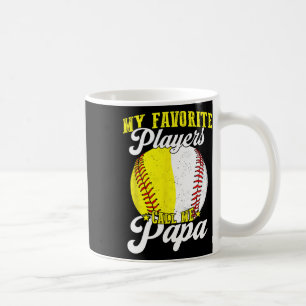 Funny My Favorite Sell Softll Player Calls Me Papa Coffee Mug