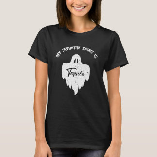 Funny My Favorite Spirit Is Tequila Boo Ghost Hall T-Shirt