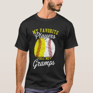 Funny My Favourite Baseball Softball Player Calls T-Shirt
