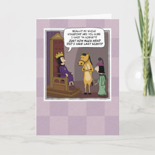Funny My Kingdom For a Horse Birthday Card