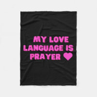 Funny My Love Language Is Prayer Jesus Christian 