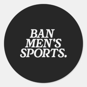 Funny N Men's Sports _1 Classic Round Sticker