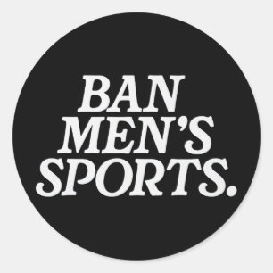 Funny N Men's Sports Classic Round Sticker