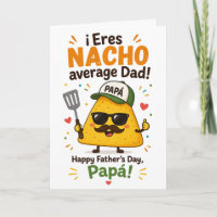 Funny Nacho Average Dad Bilingual Father’s Day
