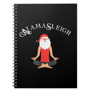 Funny Namasleigh Christmas Shirt Yoga Xmas Gift T Notebook