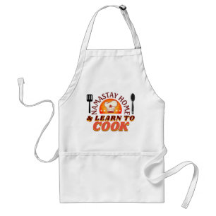 Funny Namastay Home and Learn to Cook Standard Apron
