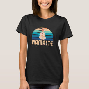 Funny Namaste Llama Meditation Yoga Pose Cute Alpa T-Shirt