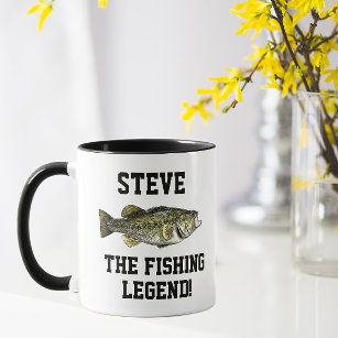 Funny Name Fishing Legend Largemouth Bass Sports Mug
