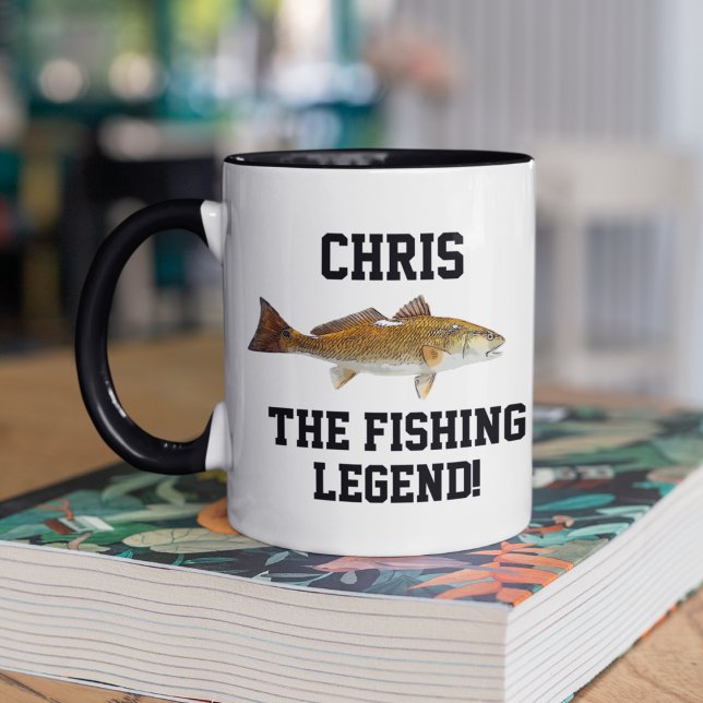 Funny Name Fishing Legend Redfish Sports Mug (Creator Uploaded)