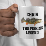 Funny Name Peacock Bass Legend Sports Fishing Cool Coffee Mug<br><div class="desc">"Add a Name" The Fishing Legend. A great gift for the peacock bass angler in your life who is skilled at catching the giant lunkers. This mug makes a great birthday,  Christmas,  Anniversary gift around bass fishing season or all year long!</div>