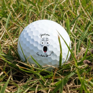 Funny Named Lost "I'm over here" shouting graphic Golf Balls