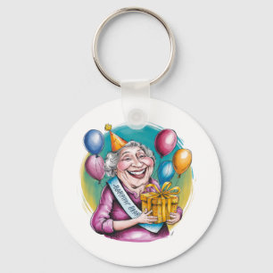 Funny Nana Birthday Gag Gift Key Ring