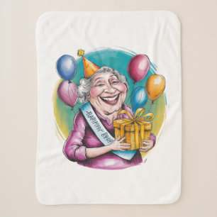 Funny Nana Birthday Gag Gift Sherpa Blanket