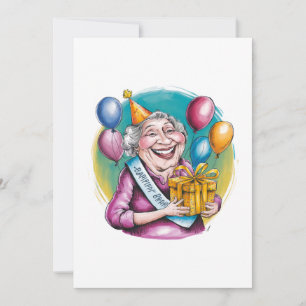Funny Nana Birthday Gag Gift Thank You Card