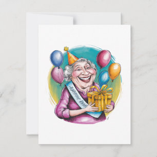 Funny Nana Birthday Gag Gift Thank You Card