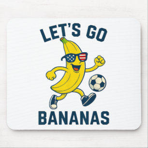Funny Nana Soccer Cartoon Kicking Ll Usa Flag Gles Mouse Pad