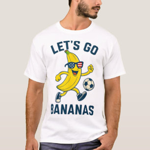 Funny Nana Soccer Cartoon Kicking Ll Usa Flag Gles T-Shirt