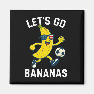Funny Nana Soccer Cartoon Kicking Ll Usa Flag Shad Magnet