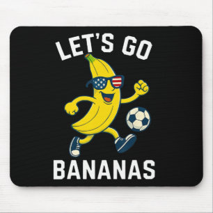 Funny Nana Soccer Cartoon Kicking Ll Usa Flag Shad Mouse Pad