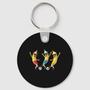 Funny Nana Soccer Team Art Cool Cartoon Footll Tee Key Ring