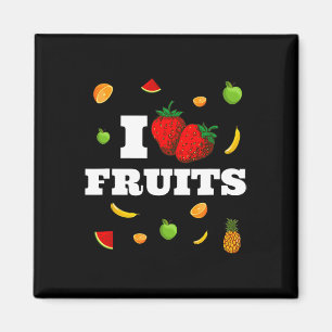 Funny Nana Watermelon Strawberry I Love Fruits Magnet
